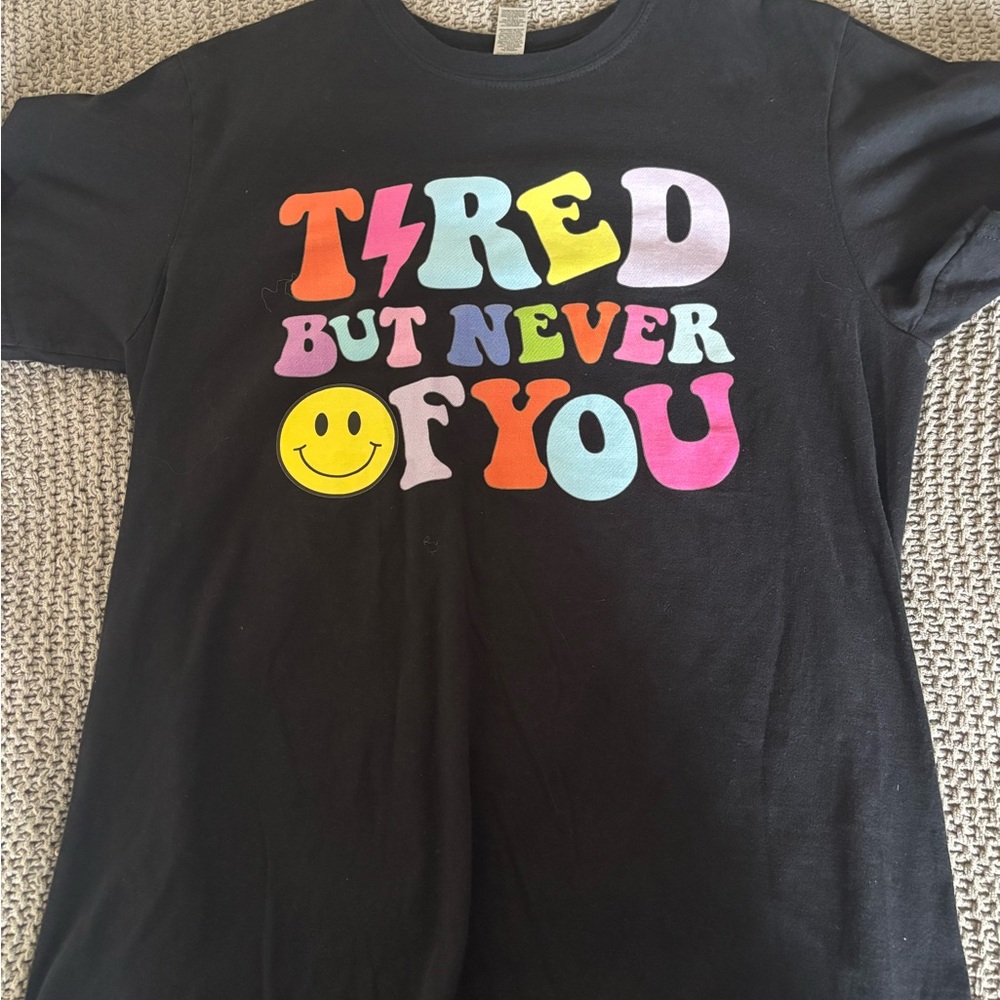 Kids Black Graphic T-Shirt